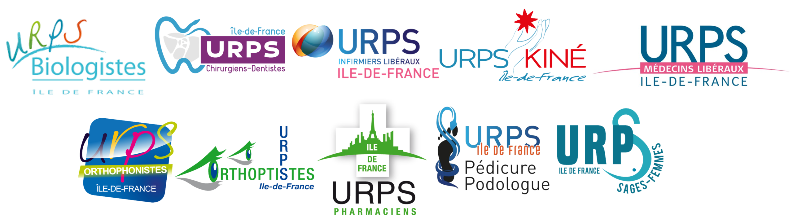 Bandeau logo toutes les URPS